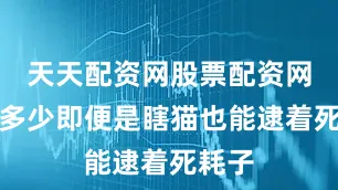 天天配资网股票配资网址是多少即便是瞎猫也能逮着死耗子